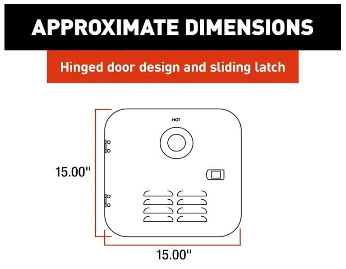 DOOR KIT-SMALL- BLACK 2GWHDB